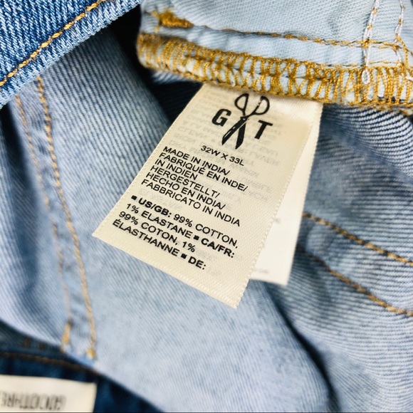 Goodthreads Straight Fit Jean Blue Destroyed New - Picture 8 of 8